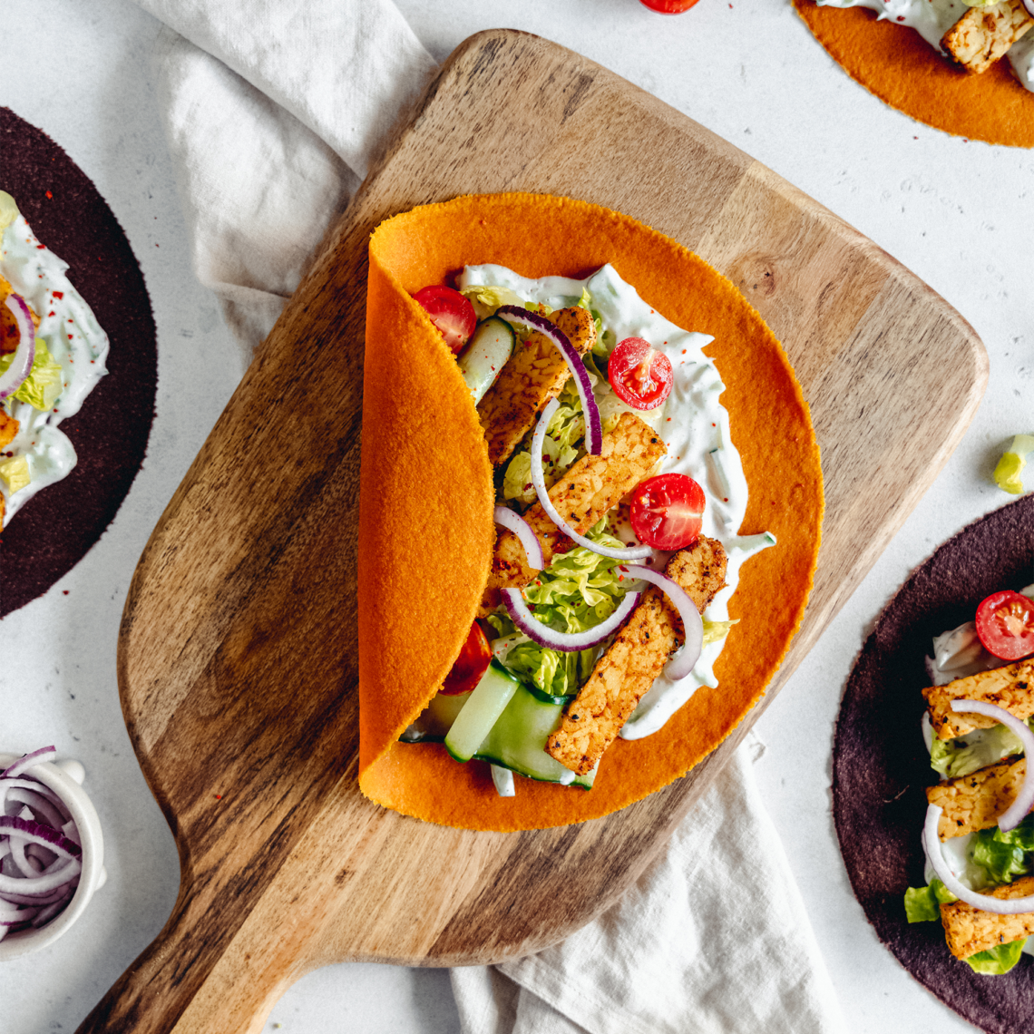 Flammkuchen mit Bärlauch Creme und Spargel - Beetgold Vollgemüse