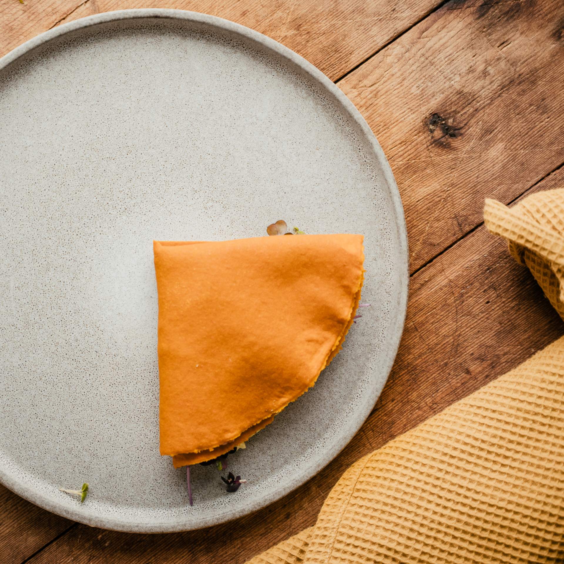 Eingefaltete Karotten Tortilla