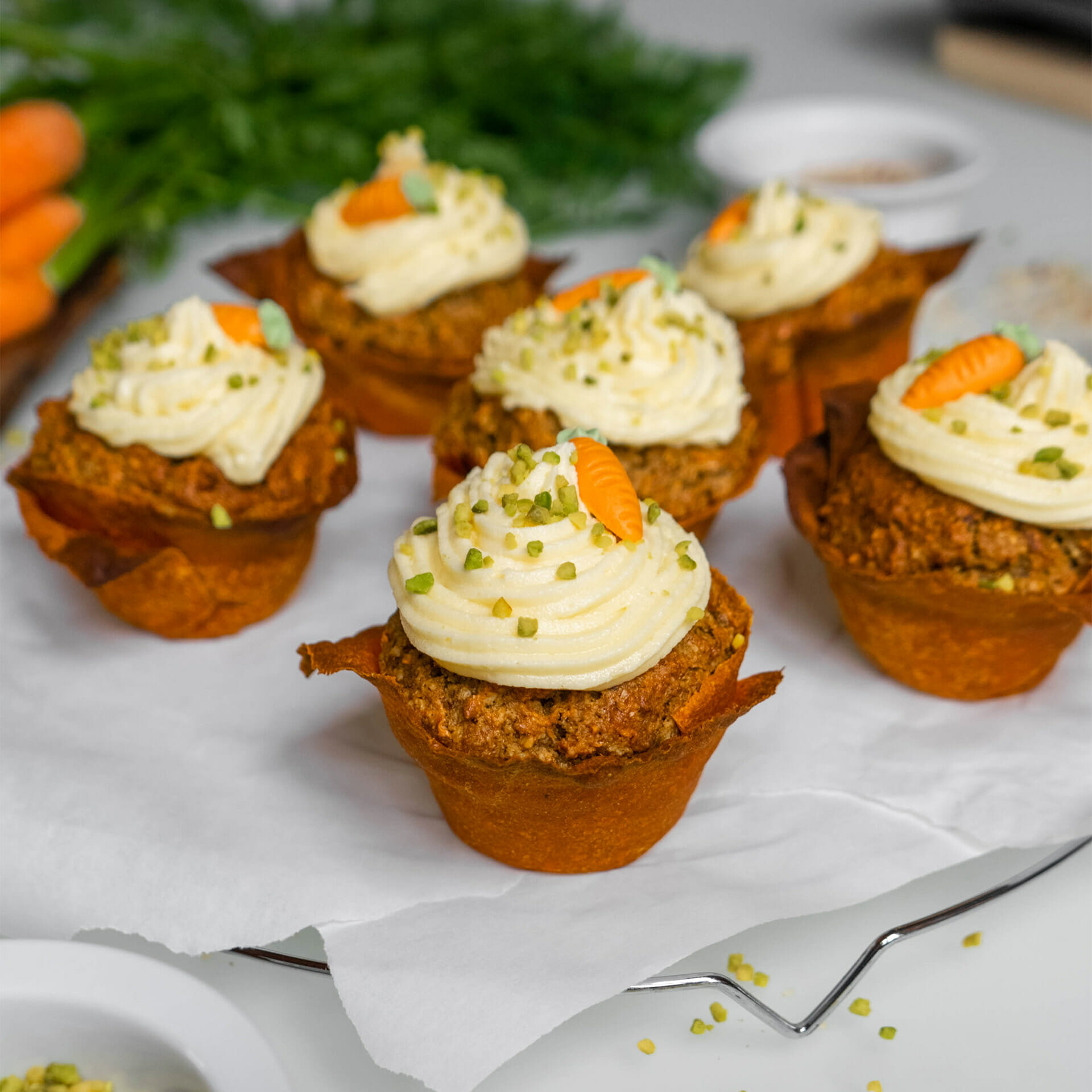 Vegane Rübli Muffins mit Buttercreme - Beetgold Vollgemüse